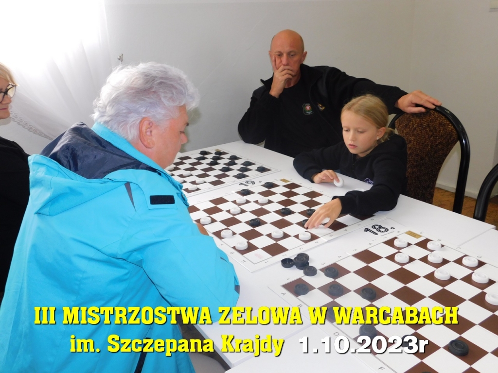 III Mistrzostwa Zelowa w Warcabach im. Szczepana Krajdy - 1.10.2023r