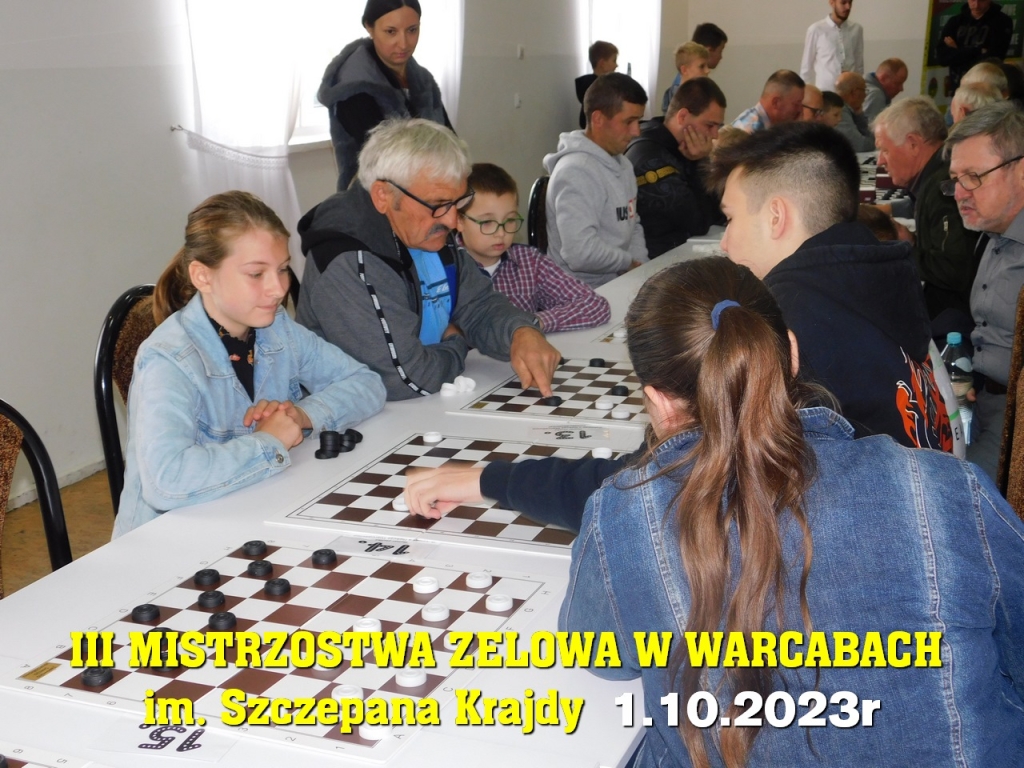 III Mistrzostwa Zelowa w Warcabach im. Szczepana Krajdy - 1.10.2023r