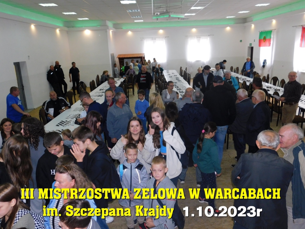 III Mistrzostwa Zelowa w Warcabach im. Szczepana Krajdy - 1.10.2023r