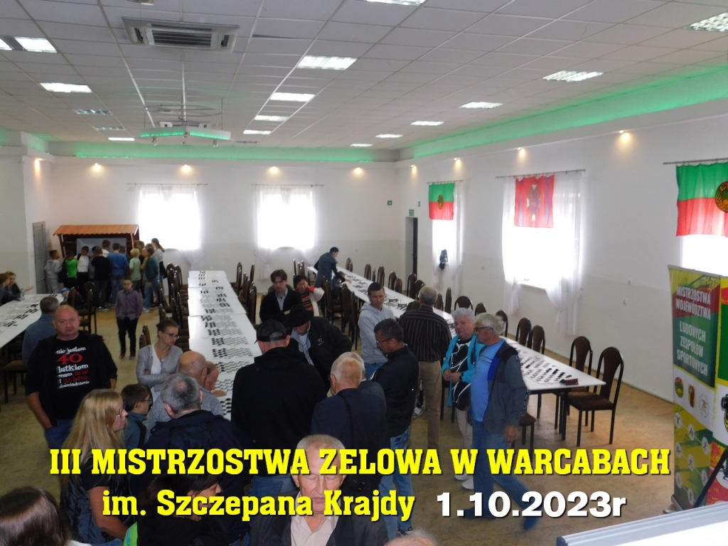 III Mistrzostwa Zelowa w Warcabach im. Szczepana Krajdy - 1.10.2023r
