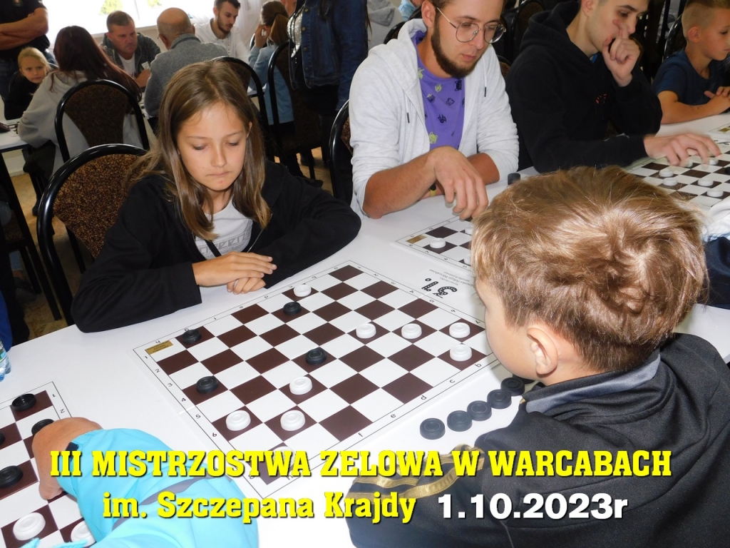 III Mistrzostwa Zelowa w Warcabach im. Szczepana Krajdy - 1.10.2023r