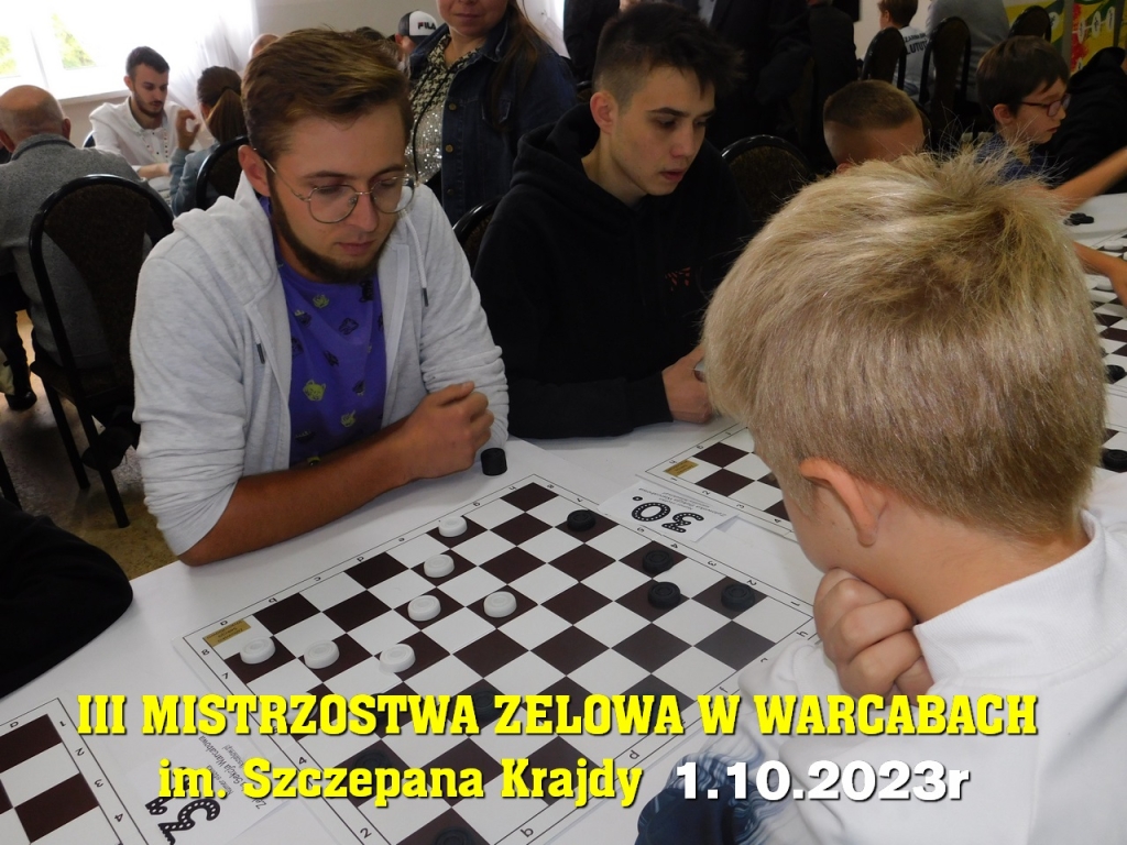 III Mistrzostwa Zelowa w Warcabach im. Szczepana Krajdy - 1.10.2023r