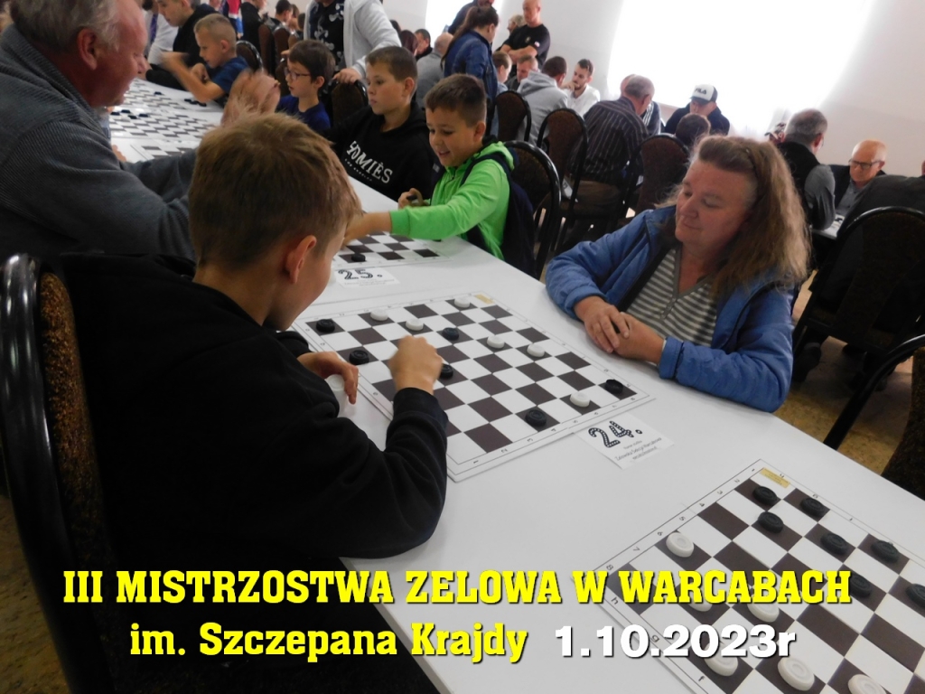 III Mistrzostwa Zelowa w Warcabach im. Szczepana Krajdy - 1.10.2023r