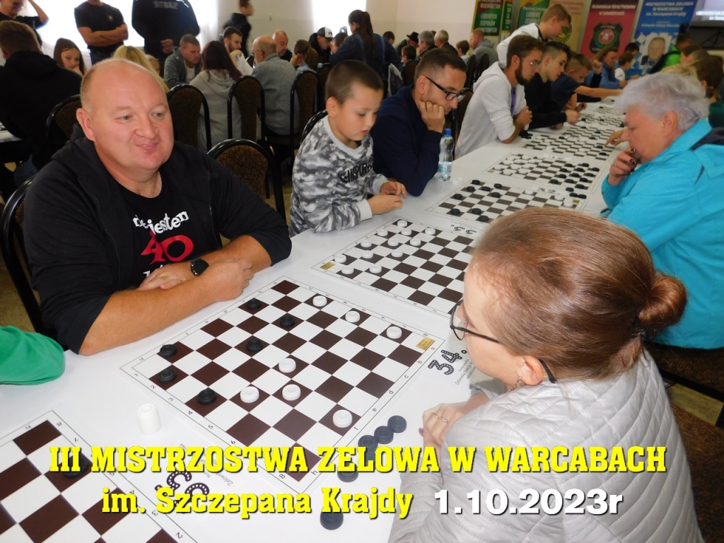 III Mistrzostwa Zelowa w Warcabach im. Szczepana Krajdy - 1.10.2023r