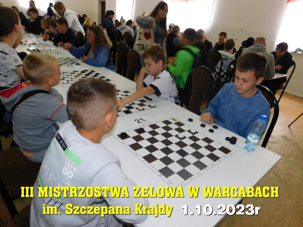 III Mistrzostwa Zelowa w Warcabach im. Szczepana Krajdy - 1.10.2023r