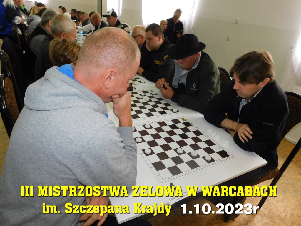 III Mistrzostwa Zelowa w Warcabach im. Szczepana Krajdy - 1.10.2023r
