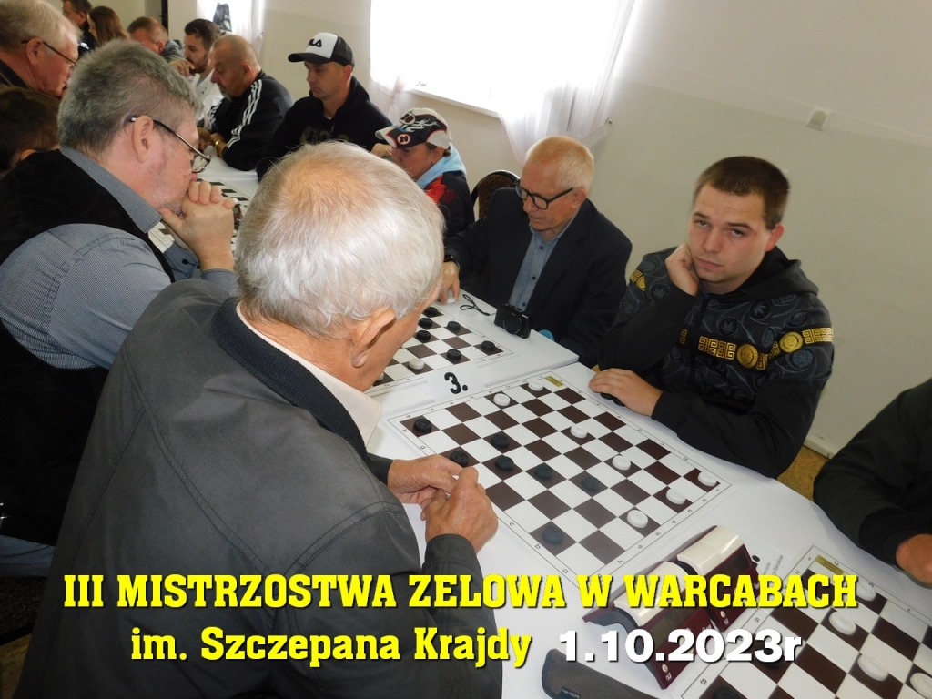 III Mistrzostwa Zelowa w Warcabach im. Szczepana Krajdy - 1.10.2023r
