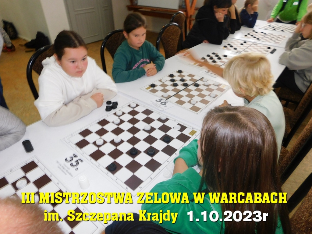 III Mistrzostwa Zelowa w Warcabach im. Szczepana Krajdy - 1.10.2023r