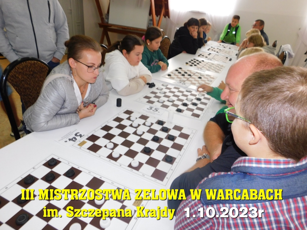 III Mistrzostwa Zelowa w Warcabach im. Szczepana Krajdy - 1.10.2023r