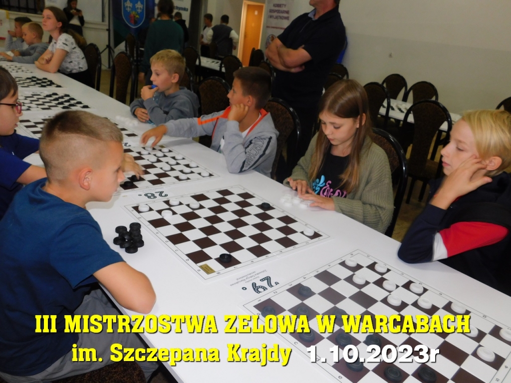 III Mistrzostwa Zelowa w Warcabach im. Szczepana Krajdy - 1.10.2023r