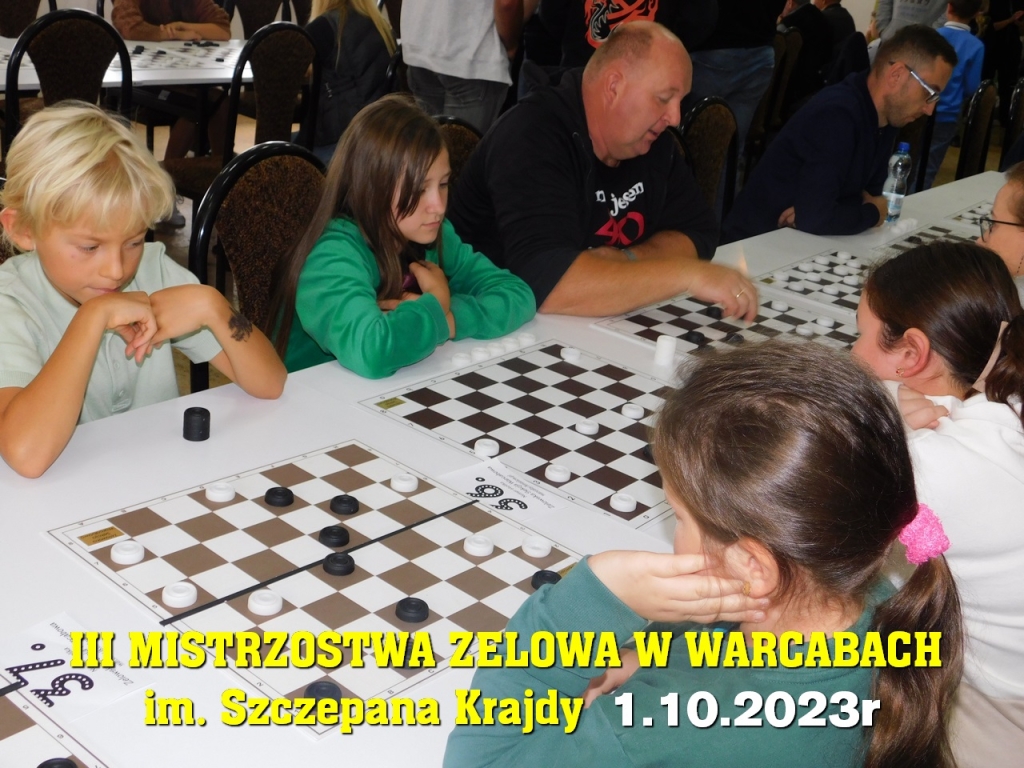III Mistrzostwa Zelowa w Warcabach im. Szczepana Krajdy - 1.10.2023r