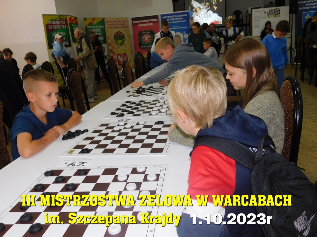 III Mistrzostwa Zelowa w Warcabach im. Szczepana Krajdy - 1.10.2023r