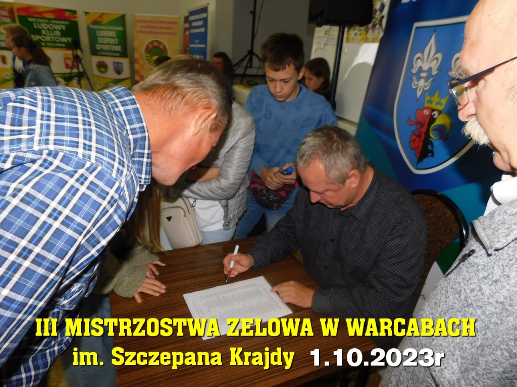 III Mistrzostwa Zelowa w Warcabach im. Szczepana Krajdy - 1.10.2023r