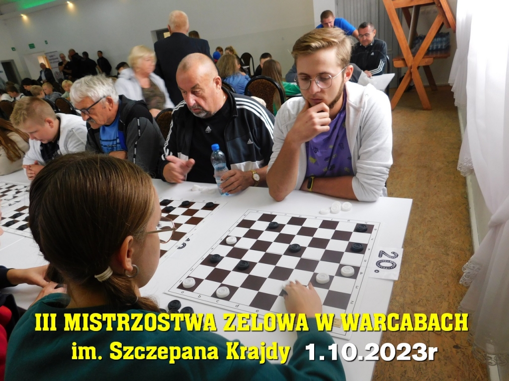 III Mistrzostwa Zelowa w Warcabach im. Szczepana Krajdy - 1.10.2023r