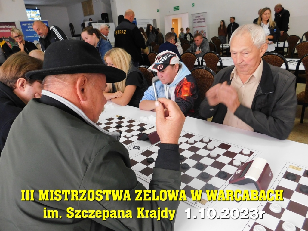 III Mistrzostwa Zelowa w Warcabach im. Szczepana Krajdy - 1.10.2023r