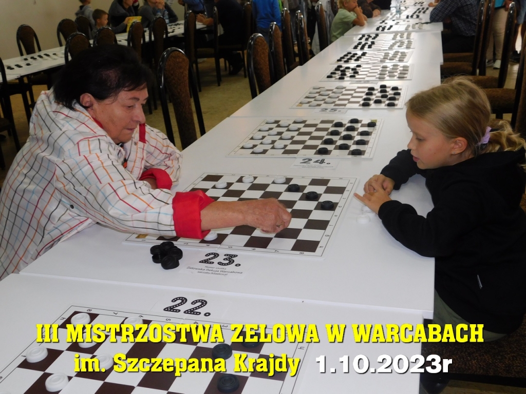 III Mistrzostwa Zelowa w Warcabach im. Szczepana Krajdy - 1.10.2023r