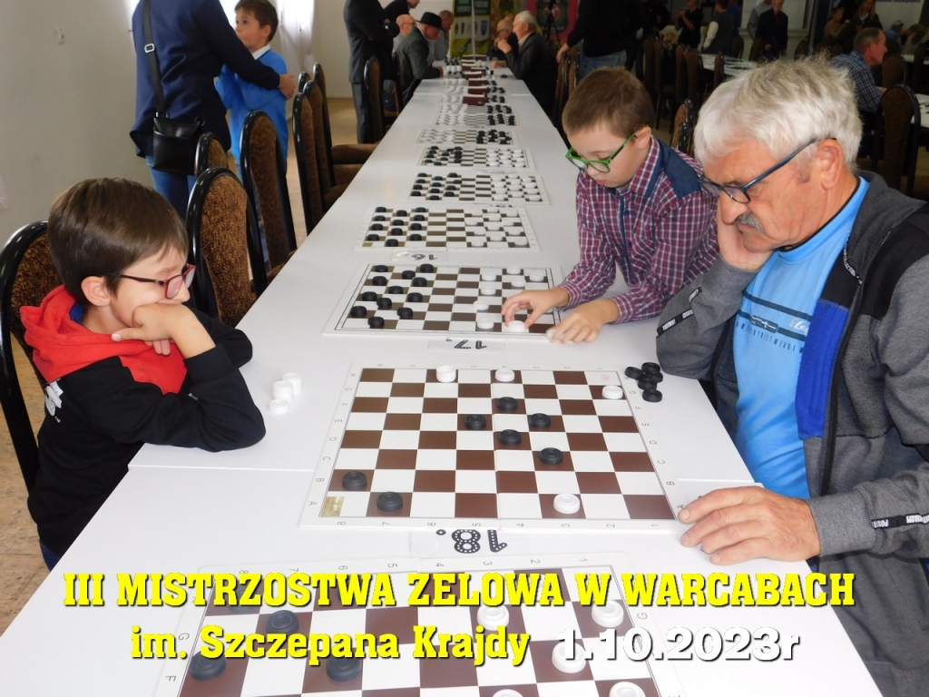 III Mistrzostwa Zelowa w Warcabach im. Szczepana Krajdy - 1.10.2023r