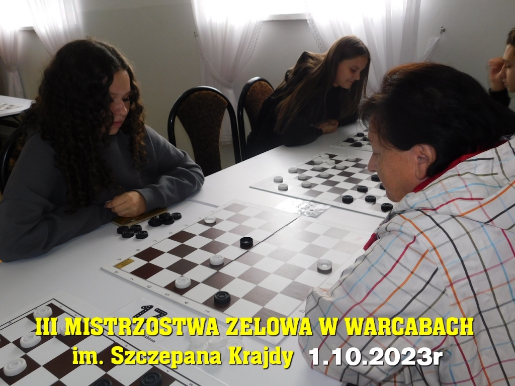 III Mistrzostwa Zelowa w Warcabach im. Szczepana Krajdy - 1.10.2023r