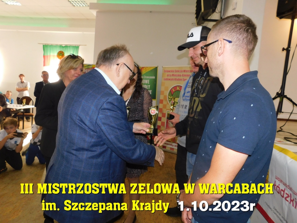 III Mistrzostwa Zelowa w Warcabach im. Szczepana Krajdy - 1.10.2023r