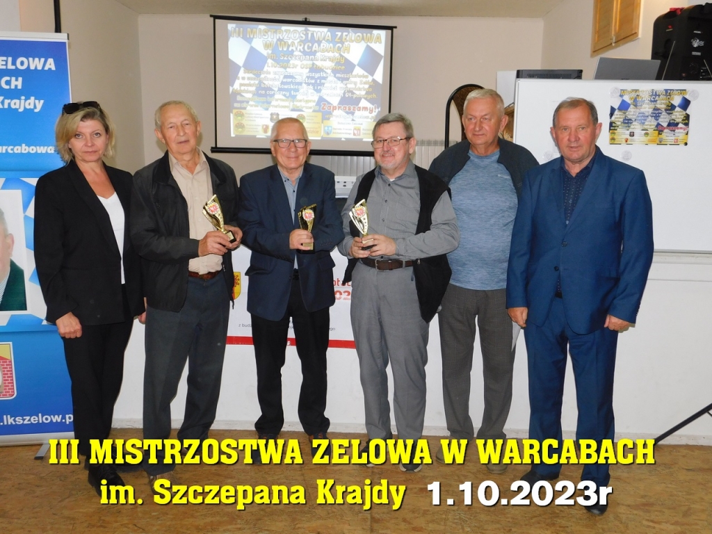 III Mistrzostwa Zelowa w Warcabach im. Szczepana Krajdy - 1.10.2023r
