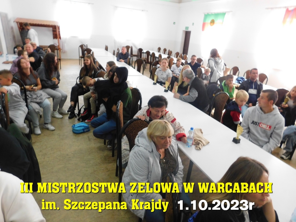 III Mistrzostwa Zelowa w Warcabach im. Szczepana Krajdy - 1.10.2023r