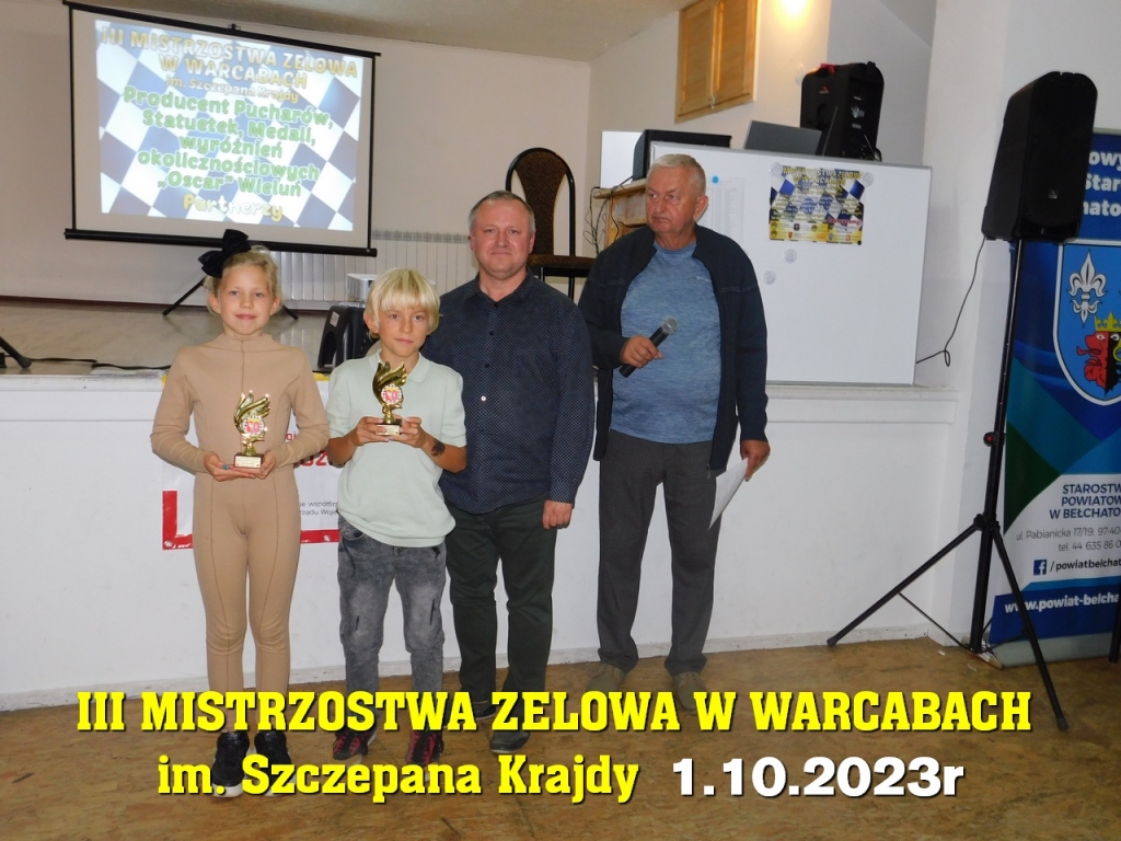 III Mistrzostwa Zelowa w Warcabach im. Szczepana Krajdy - 1.10.2023r
