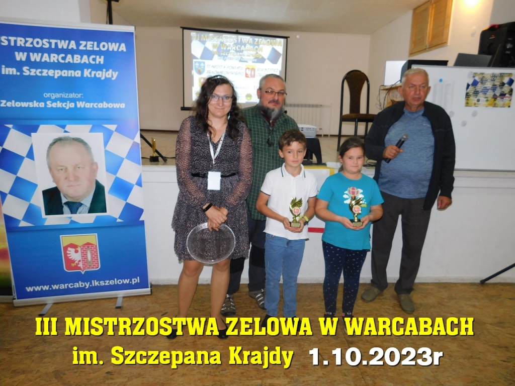 III Mistrzostwa Zelowa w Warcabach im. Szczepana Krajdy - 1.10.2023r