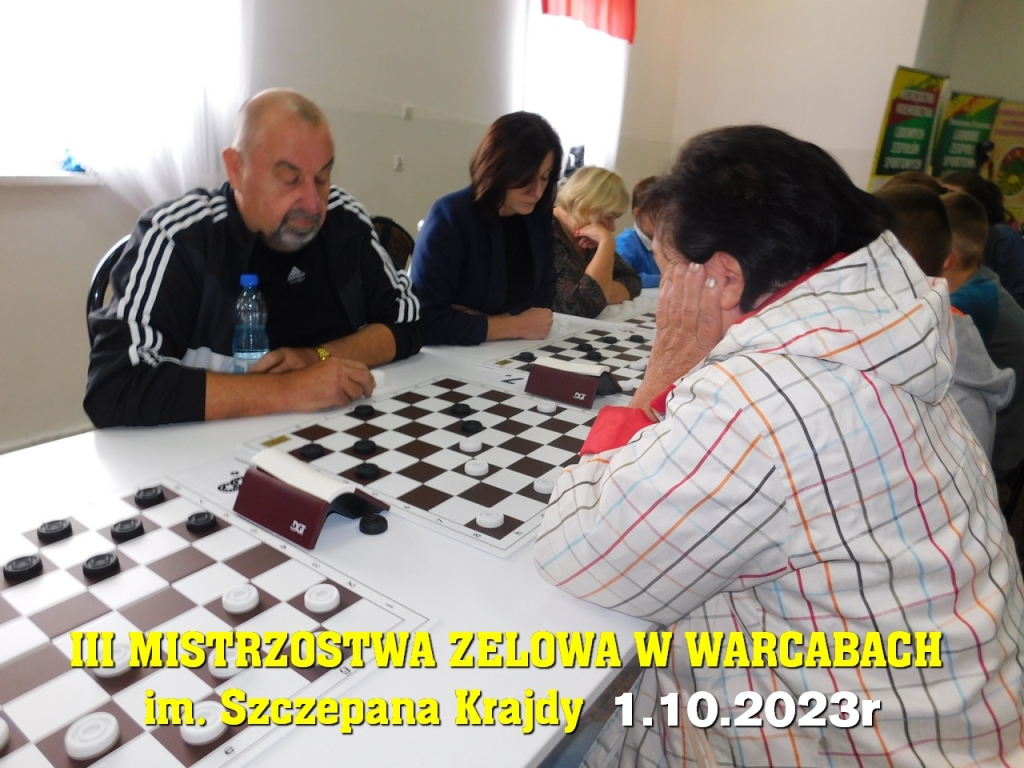 III Mistrzostwa Zelowa w Warcabach im. Szczepana Krajdy - 1.10.2023r