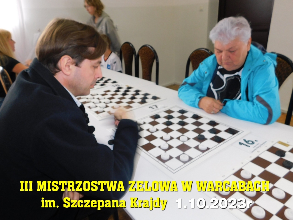 III Mistrzostwa Zelowa w Warcabach im. Szczepana Krajdy - 1.10.2023r