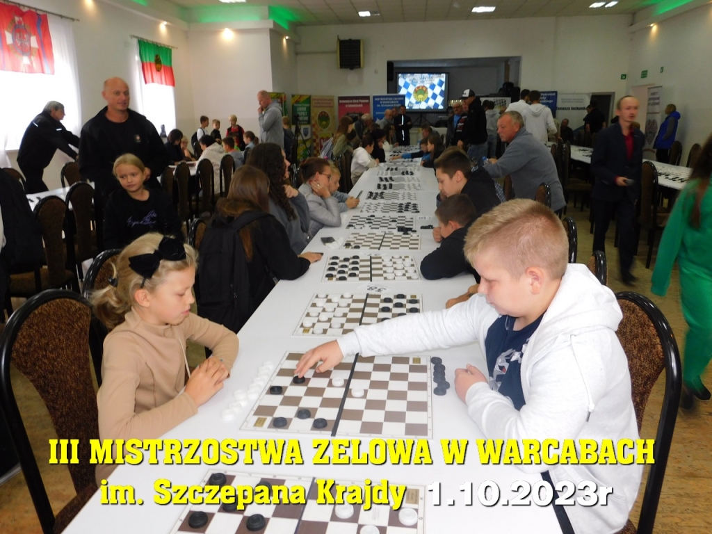 III Mistrzostwa Zelowa w Warcabach im. Szczepana Krajdy - 1.10.2023r