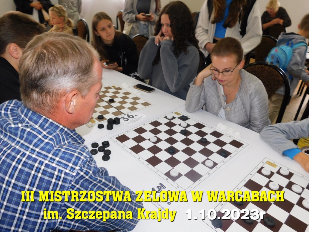 III Mistrzostwa Zelowa w Warcabach im. Szczepana Krajdy - 1.10.2023r