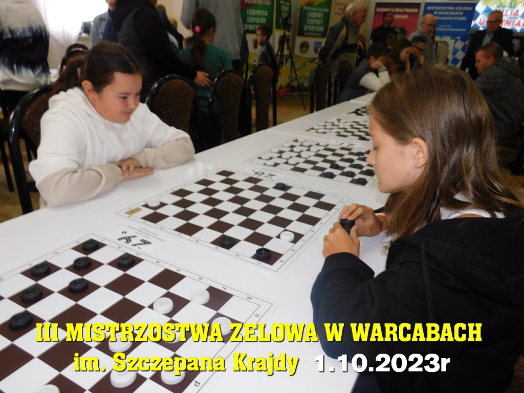 III Mistrzostwa Zelowa w Warcabach im. Szczepana Krajdy - 1.10.2023r