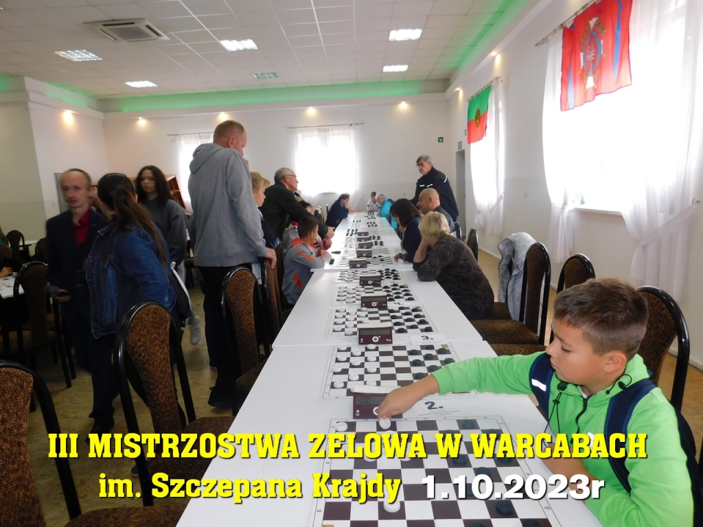 III Mistrzostwa Zelowa w Warcabach im. Szczepana Krajdy - 1.10.2023r