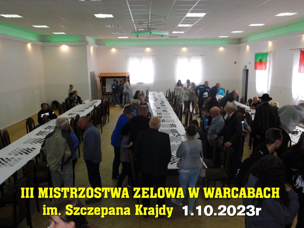 III Mistrzostwa Zelowa w Warcabach im. Szczepana Krajdy - 1.10.2023r