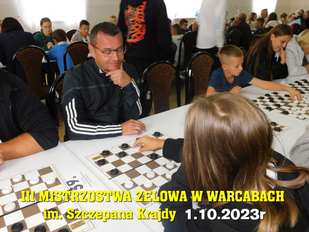 III Mistrzostwa Zelowa w Warcabach im. Szczepana Krajdy - 1.10.2023r