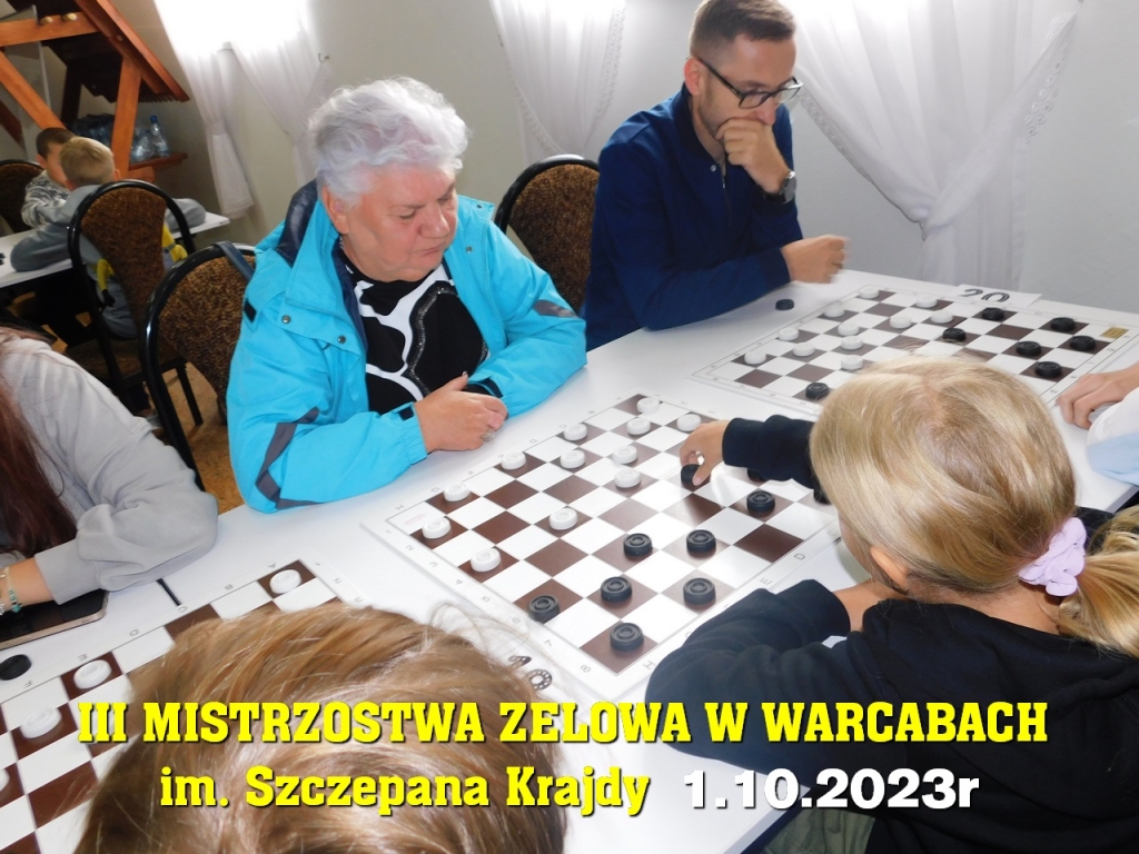 III Mistrzostwa Zelowa w Warcabach im. Szczepana Krajdy - 1.10.2023r