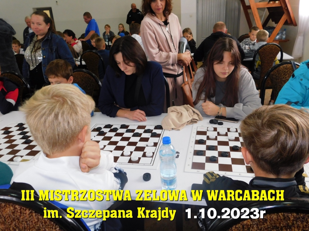 III Mistrzostwa Zelowa w Warcabach im. Szczepana Krajdy - 1.10.2023r