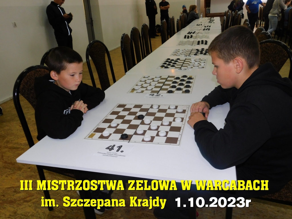 III Mistrzostwa Zelowa w Warcabach im. Szczepana Krajdy - 1.10.2023r