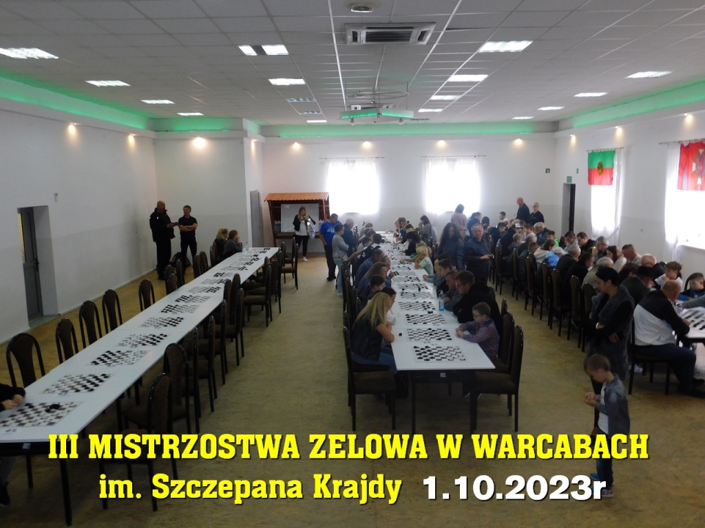 III Mistrzostwa Zelowa w Warcabach im. Szczepana Krajdy - 1.10.2023r