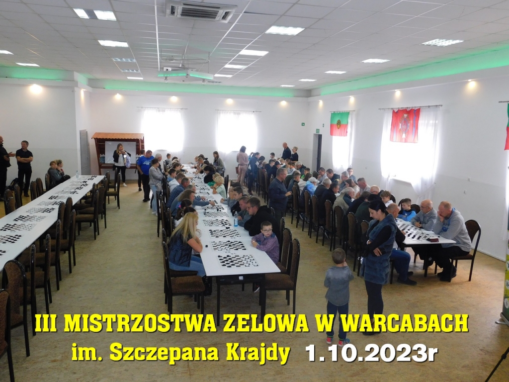 III Mistrzostwa Zelowa w Warcabach im. Szczepana Krajdy - 1.10.2023r