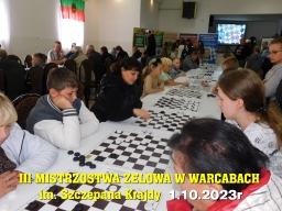 Warcaby &raquo; III Mistrzostwa Zelowa w Warcabach im. Szczepana Krajdy - 1.10.2023r