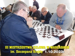 III Mistrzostwa Zelowa w Warcabach im. Szczepana Krajdy - 1.10.2023r
