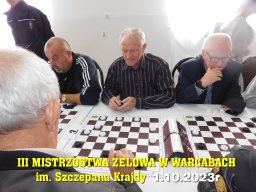 III Mistrzostwa Zelowa w Warcabach im. Szczepana Krajdy - 1.10.2023r