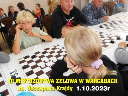 III Mistrzostwa Zelowa w Warcabach im. Szczepana Krajdy - 1.10.2023r