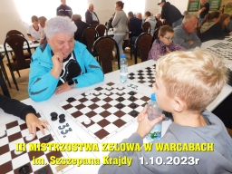 III Mistrzostwa Zelowa w Warcabach im. Szczepana Krajdy - 1.10.2023r