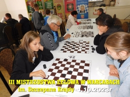 III Mistrzostwa Zelowa w Warcabach im. Szczepana Krajdy - 1.10.2023r