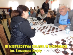 III Mistrzostwa Zelowa w Warcabach im. Szczepana Krajdy - 1.10.2023r