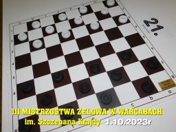 III Mistrzostwa Zelowa w Warcabach im. Szczepana Krajdy - 1.10.2023r