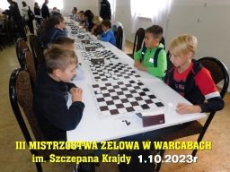III Mistrzostwa Zelowa w Warcabach im. Szczepana Krajdy - 1.10.2023r