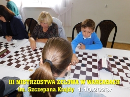 III Mistrzostwa Zelowa w Warcabach im. Szczepana Krajdy - 1.10.2023r